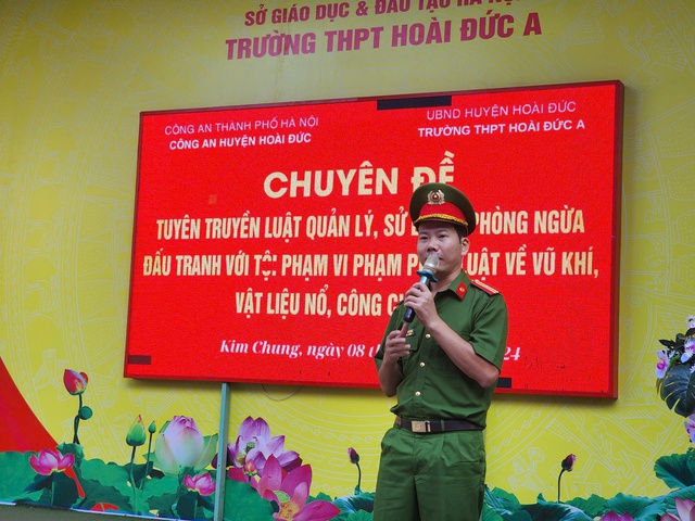 Tăng cường tuyên truyền pháp luật về quản lý vũ khí, vật liệu nổ, công cụ hỗ trợ- Ảnh 1.