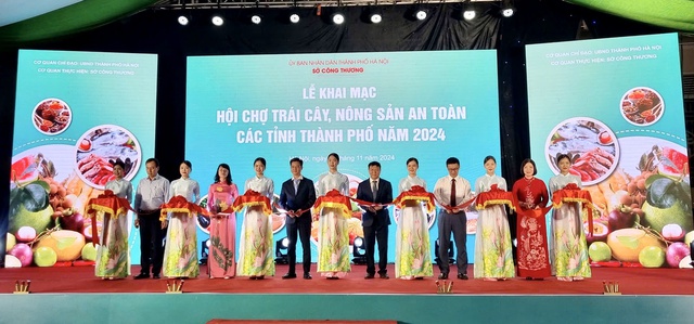 Khai mạc Hội chợ trái cây, nông sản an toàn các tỉnh, thành phố năm 2024 - Ảnh 1.