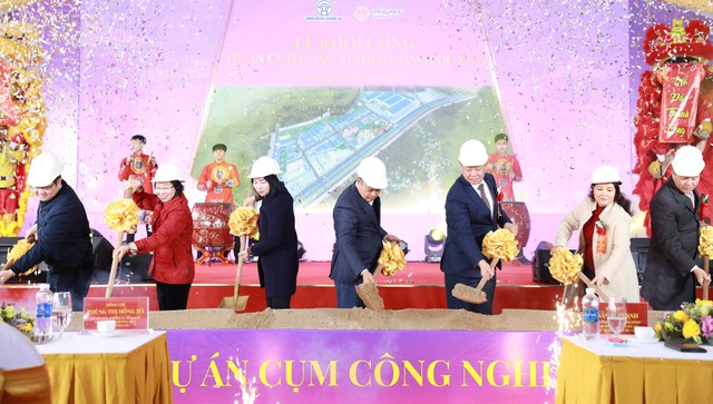Hà Nội: Khởi công dự án Cụm công nghiệp Đông Phú Yên- Ảnh 1.