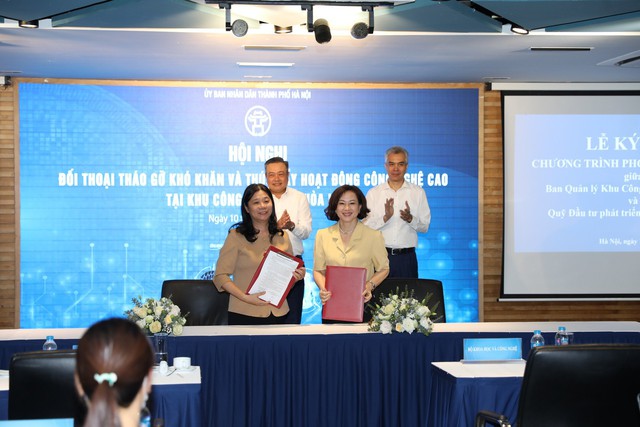 Hà Nội cam kết đồng hành cùng doanh nghiệp Khu Công nghệ cao Hòa Lạc- Ảnh 5.