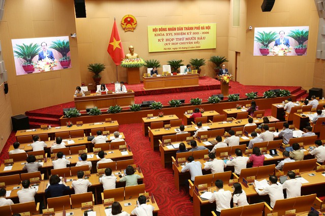HĐND Hà Nội xem xét chủ trương sắp xếp đơn vị hành chính cấp huyện- Ảnh 2.