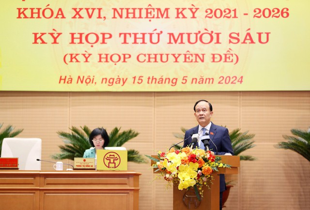 HĐND Hà Nội xem xét chủ trương sắp xếp đơn vị hành chính cấp huyện- Ảnh 1.