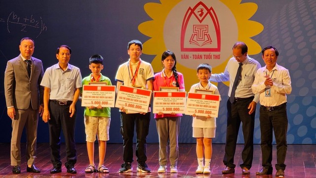 Học sinh Hà Nội đoạt nhiều giải thưởng tại cuộc thi Văn - Toán tuổi thơ- Ảnh 2.