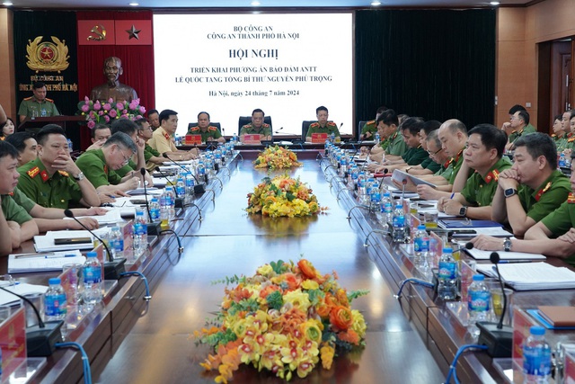 Bảo đảm an ninh, trật tự Lễ Quốc tang đồng chí Tổng Bí thư Nguyễn Phú Trọng- Ảnh 1.