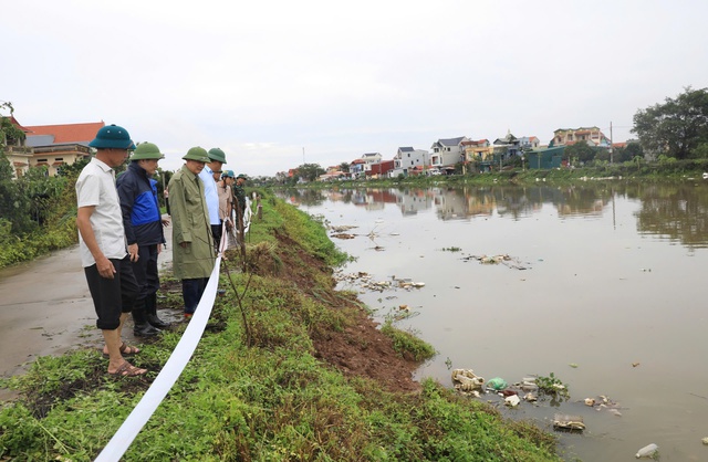 Lãnh đạo TP. Hà Nội kiểm tra các tuyến đê tại huyện Thường Tín- Ảnh 2.