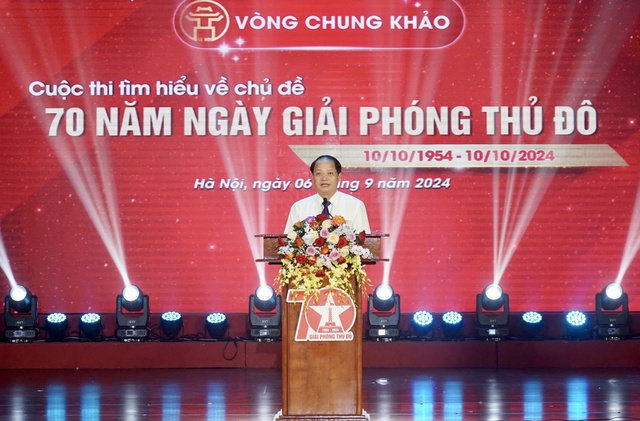 Chung khảo Cuộc thi tìm hiểu 70 năm Ngày Giải phóng Thủ đô- Ảnh 1.