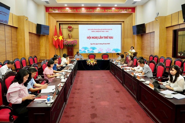 Đảng bộ phường Ngọc Hà tổ chức Hội nghị lần thứ hai sau Đại hội- Ảnh 1.