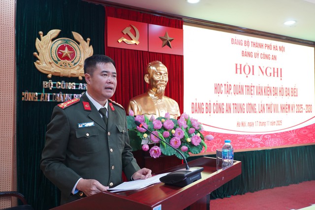 Công an Hà Nội học tập, quán triệt văn kiện Đại hội Đảng bộ Công an Trung ương lần thứ VIII- Ảnh 2. Công an Hà Nội học tập, quán triệt văn kiện Đại hội Đảng bộ Công an Trung ương lần thứ VIII- Ảnh 2.
