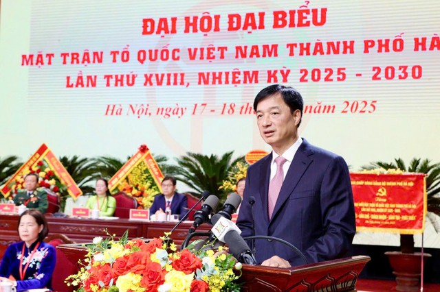 Đại hội MTTQ Việt Nam TP. Hà Nội: Mở ra thời kỳ phát triển mới của Mặt trận Thủ đô- Ảnh 3.