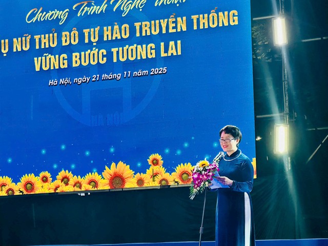 Chương trình nghệ thuật 'Phụ nữ Thủ đô tự hào truyền thống, vững bước tương lai'- Ảnh 1.