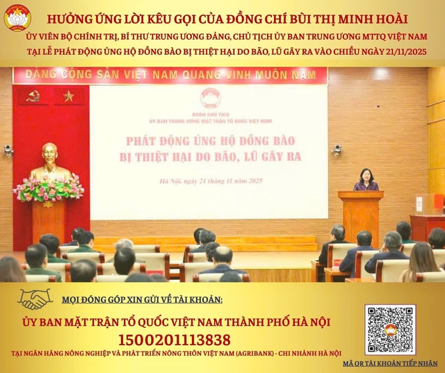 Ủy ban MTTQ Việt Nam TP. Hà Nội kêu gọi ủng hộ đồng bào bị thiệt hại do mưa lũ- Ảnh 3.
