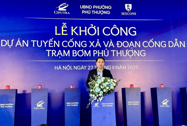 Hà Nội: Tăng năng lực tiêu thoát nước tại phường Phú Thượng- Ảnh 3.