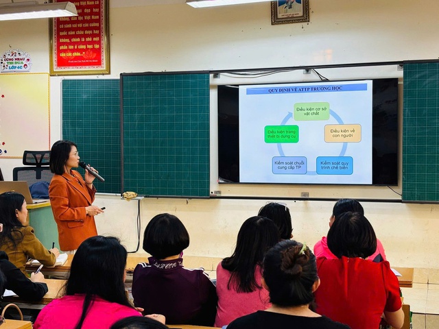 Tập huấn nâng an toàn thực phẩm bữa ăn bán trú tại trường học- Ảnh 1. Tập huấn nâng an toàn thực phẩm bữa ăn bán trú tại trường học- Ảnh 1.