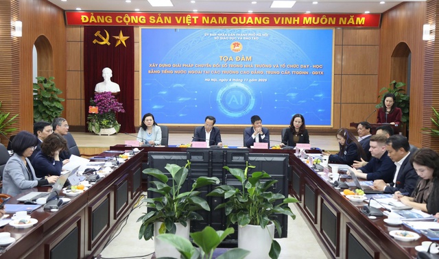 Thúc đẩy chuyển đổi số, dạy ngoại ngữ trong giáo dục nghề nghiệp- Ảnh 1. Thúc đẩy chuyển đổi số, dạy ngoại ngữ trong giáo dục nghề nghiệp- Ảnh 1.