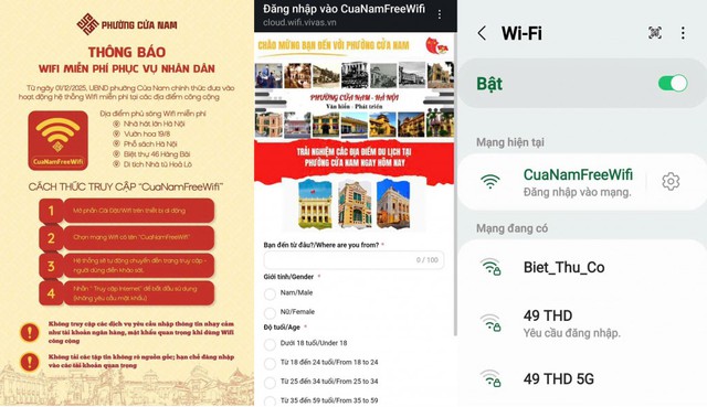 Cửa Nam vận hành mạng WiFi công cộng phục vụ người dân và du khách- Ảnh 1.