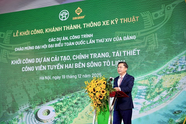 Khởi công Dự án Cải tạo, chỉnh trang, tái thiết công viên tuyến hai bên sông Tô Lịch- Ảnh 2.