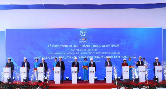 Khởi công dự án khu nhà ở xã hội Tiên Dương 1 chào mừng Đại hội Đảng toàn quốc lần thứ XIV- Ảnh 2. Khởi công dự án khu nhà ở xã hội Tiên Dương 1 chào mừng Đại hội Đảng toàn quốc lần thứ XIV- Ảnh 2.