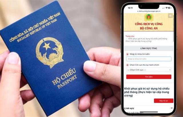 Hướng dẫn công dân thực hiện thủ tục 'Cấp hộ chiếu phổ thông ở trong nước (thực hiện tại cấp tỉnh)' trực tuyến- Ảnh 1.