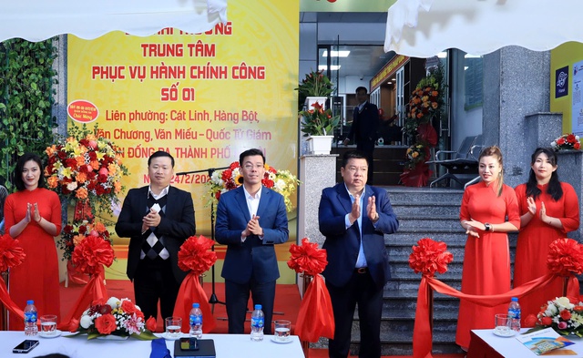 Khai trương Trung tâm Phục vụ Hành chính công số 1 quận Đống Đa- Ảnh 1.