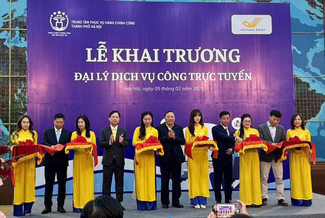 Khai trương thí điểm Đại lý Dịch vụ công trực tuyến tại Bưu điện Hà Nội- Ảnh 1.