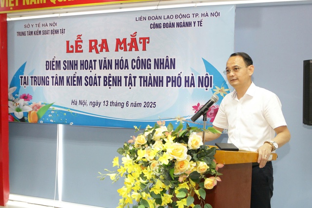 Ra mắt Điểm sinh hoạt văn hóa cho công nhân tại Trung tâm Kiểm soát bệnh tật Hà Nội- Ảnh 1. Ra mắt Điểm sinh hoạt văn hóa cho công nhân tại Trung tâm Kiểm soát bệnh tật Hà Nội- Ảnh 1.