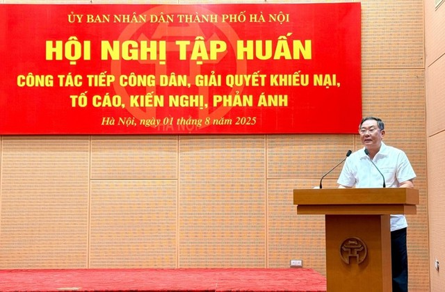 Hà Nội tập huấn cho cán bộ, công chức về công tác tiếp công dân- Ảnh 1. Hà Nội tập huấn cho cán bộ, công chức về công tác tiếp công dân- Ảnh 1.