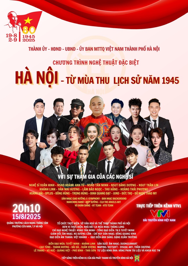 Chương trình nghệ thuật đặc biệt 'Hà Nội - Từ mùa thu lịch sử năm 1945'- Ảnh 1.