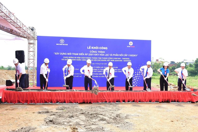 EVNHANOI khởi công 2 công trình trọng điểm tại phía Tây Hà Nội- Ảnh 1.