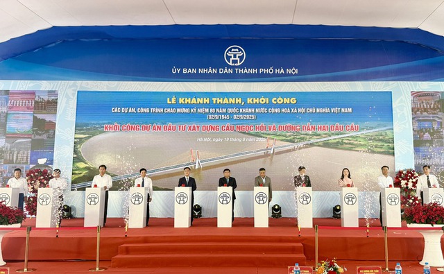 Hà Nội khởi công, khánh thành nhiều dự án giao thông, đô thị trọng điểm- Ảnh 1.