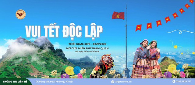 ‘Vui Tết độc lập’ tại Làng Văn hóa - Du lịch các dân tộc Việt Nam dịp Quốc khánh- Ảnh 1.