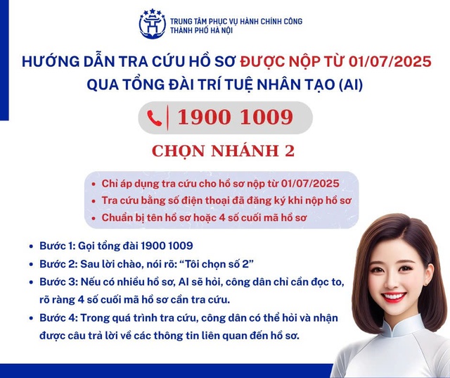 Hà Nội ra mắt tính năng tra cứu trạng thái hồ sơ trực tuyến- Ảnh 1. Hà Nội ra mắt tính năng tra cứu trạng thái hồ sơ trực tuyến- Ảnh 1.