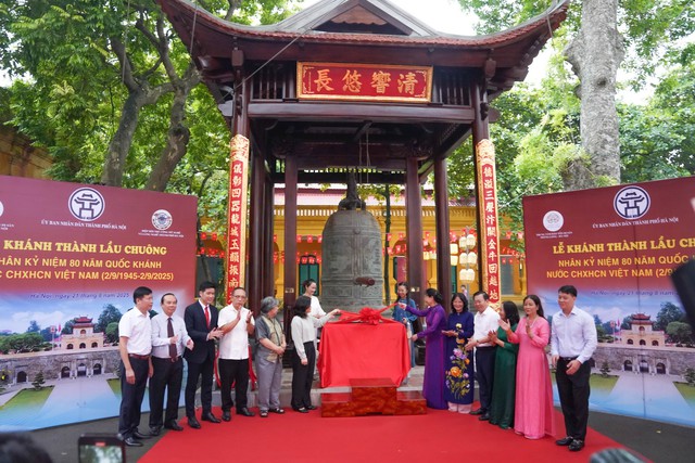 Khánh thành công trình 'Lầu chuông' tại Hoàng thành Thăng Long- Ảnh 2.
