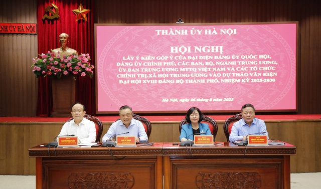 Góp ý tâm huyết, trách nhiệm cho Văn kiện Đại hội XVIII Đảng bộ Hà Nội- Ảnh 1.