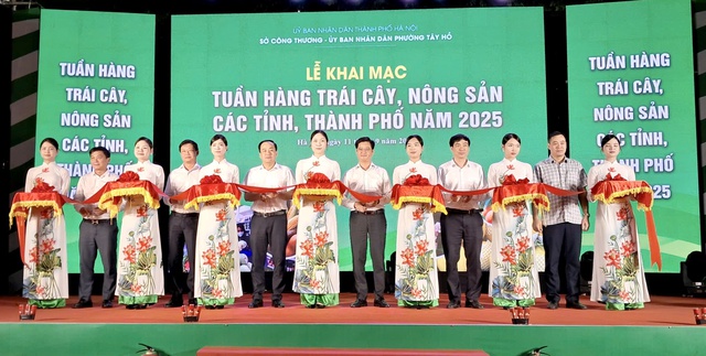 Khai mạc Tuần hàng trái cây và nông sản các tỉnh, thành phố năm 2025- Ảnh 1. Khai mạc Tuần hàng trái cây và nông sản các tỉnh, thành phố năm 2025- Ảnh 1.