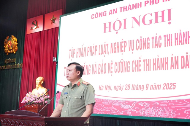Công an TP. Hà Nội tổ chức tập huấn công tác thi hành án hình sự tại cộng đồng- Ảnh 1.