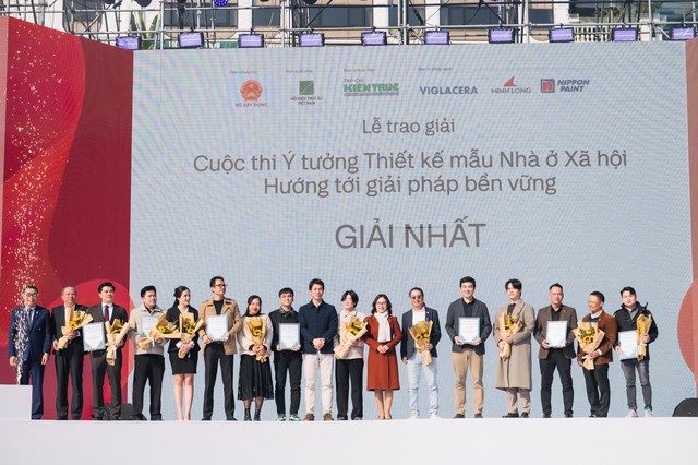 Trao giải Cuộc thi 'Ý tưởng Thiết kế mẫu Nhà ở xã hội – Hướng tới giải pháp bền vững'- Ảnh 1.