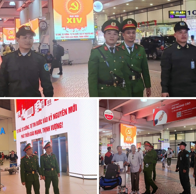 Công an Sân bay Nội Bài bảo đảm an ninh, trật tự tuyệt đối phục vụ Đại hội XIV của Đảng- Ảnh 3.