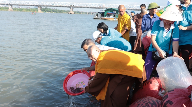 Thả cá tái tạo nguồn lợi thuỷ sản- Ảnh 1.