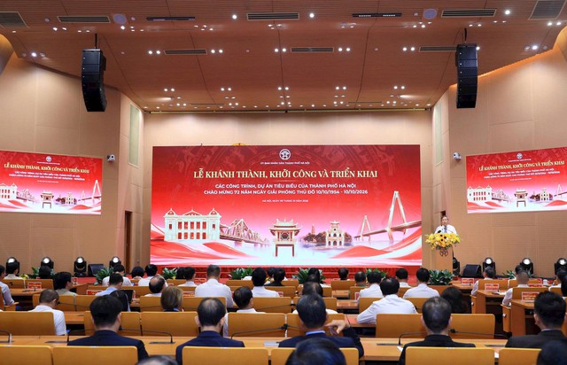 Hà Nội khởi công, khánh thành 18 công trình, dự án tiêu biểu, mở rộng không gian phát triển Thủ đô- Ảnh 1.