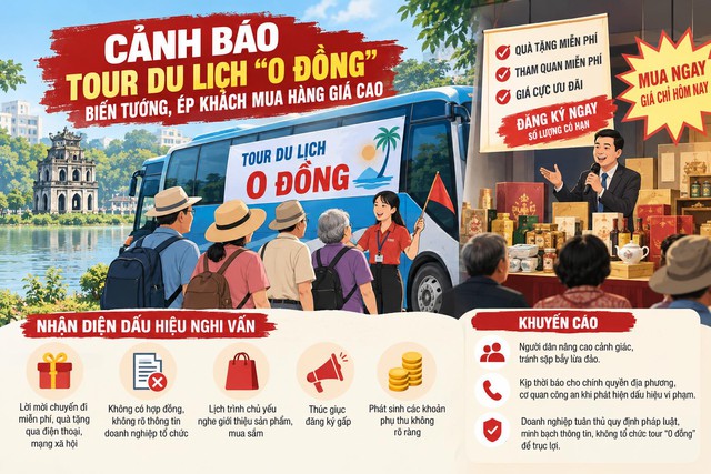 Cảnh báo tour du lịch '0 đồng' biến tướng, ép khách mua hàng giá cao- Ảnh 1.