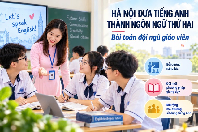 Nâng cao năng lực giáo viên, tạo nền tảng đưa tiếng Anh thành ngôn ngữ thứ hai- Ảnh 1.
