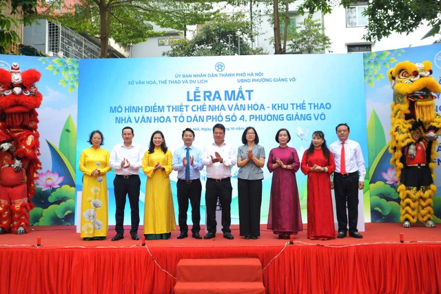Hà Nội: Ra mắt mô hình điểm tổ chức hoạt động tại thiết chế văn hóa tổ dân phố- Ảnh 1.