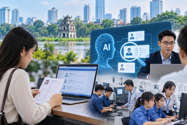 Hà Nội sẽ ứng dụng AI để rút ngắn 30–50% thời gian tuyển dụng, chờ việc - Ảnh 1.