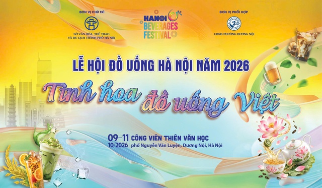 Lễ hội Đồ uống Hà Nội năm 2026: 'Hà Nội - Tinh hoa đồ uống Việt'- Ảnh 1.