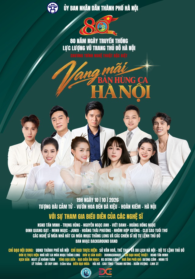 Chương trình nghệ thuật đặc biệt: '80 năm - Vang mãi bản hùng ca Hà Nội'- Ảnh 1.