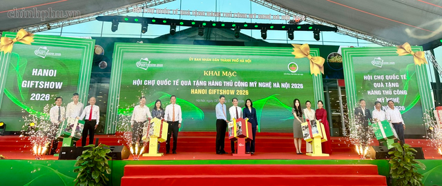 Khai mạc Hội chợ quốc tế Quà tặng hàng thủ công mỹ nghệ Hà Nội năm 2026- Ảnh 1.