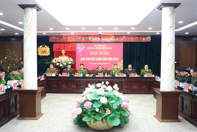 Công an TP. Hà Nội bảo đảm tuyệt đối an ninh, an toàn dịp Tết Nguyên đán Bính Ngọ 2026- Ảnh 1. Công an TP. Hà Nội bảo đảm tuyệt đối an ninh, an toàn dịp Tết Nguyên đán Bính Ngọ 2026- Ảnh 1.