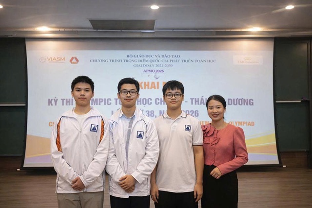 Hà Nội có 2 học sinh lọt Top 10 điểm cao nhất vòng thi Olympic Toán học châu Á - Thái Bình Dương - Ảnh 1.