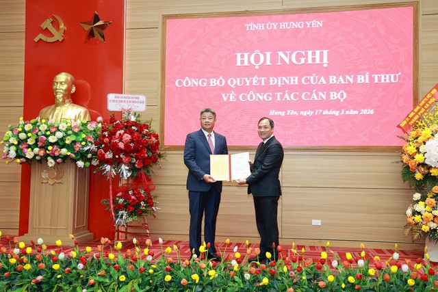 Đồng ch&iacute; Nguyễn Mạnh Quyền được chỉ định giữ chức Ph&oacute; B&iacute; thư Tỉnh ủy Hưng Y&ecirc;n- Ảnh 2.