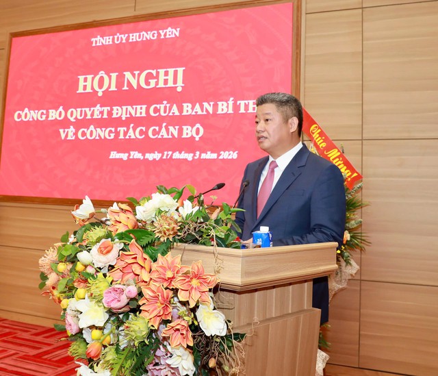Đồng ch&iacute; Nguyễn Mạnh Quyền được chỉ định giữ chức Ph&oacute; B&iacute; thư Tỉnh ủy Hưng Y&ecirc;n- Ảnh 1.